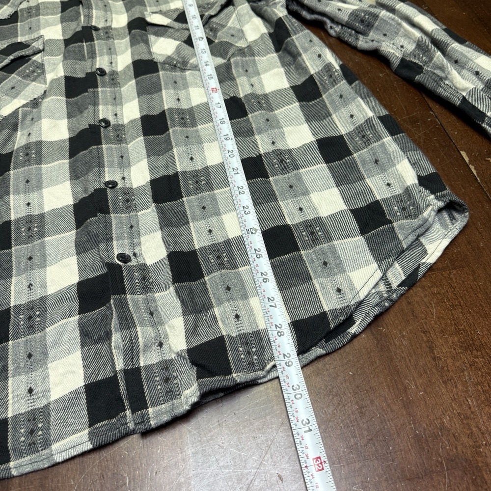 Frye Men's Jacquard Flannel, Size XL, Heather‎ Grey - Picture 7 of 7